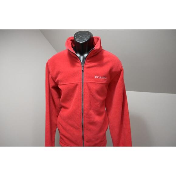 Columbia Other - Columbia Fleece Full Zip Sweater Jacket Hiking Camp Red Mens Large